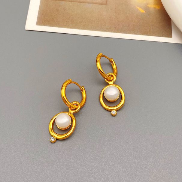 Süßwasserperlenohrringe mit Nischendesign, exquisitem Temperament und Ohrschmuck_voghion.com