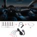 Car interior hidden atmosphere lights modified 64-color car atmosphere lights APP seven-color voice-controlled decorative lights_voghion.com