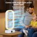 Doppelkopf-Ventilator, Beleuchtung, Desktop, automatischer rotierender Schüttelkopf-Ventilator, Desktop-Ventilator, Büro-Doppelschicht-Ventilator_voghion.com
