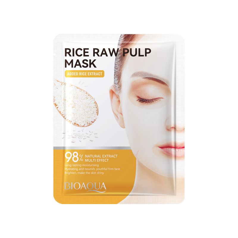 BIOAOUA Rice Original Collagen Nawilżająca maska do twarzy_voghion.com
