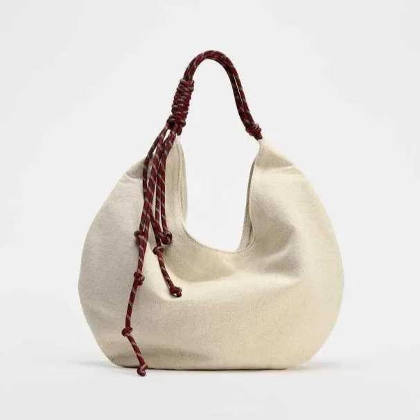 Priložnostna platnena torba za ženske, velika prostornina, dizajnerske torbice z vrvnim ročajem, nakupovalne torbice, torbe v obliki polmeseca v oblaku_voghion.com