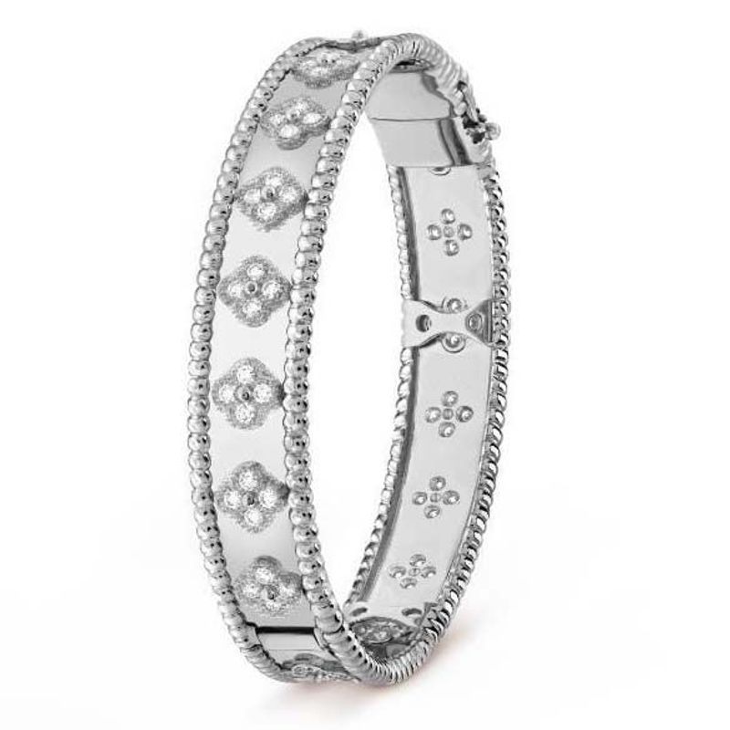 Brățară clasică pentru femei, bijuterii de designer, cu diamante, brățări personalizate din aur, cadou pentru femei_voghion.com