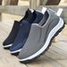 Man Tennis Work Shoes Comfortable Sneakers Rubber Sole_voghion.com
