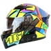 CoolQibao Electric Bluetooth Dual Lens Full Face Motorcycle Helmet With FM_voghion.com