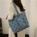 Women's 2024 New Casual Large Capacity Shoulder Simple and Fashionable Tote Bag Handbag_voghion.com