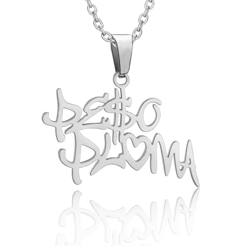 Signature Merch Outfit Necklace By Saint Rose Rapper, Collarbone Chain, Music Hobby Gift For Fans_voghion.com