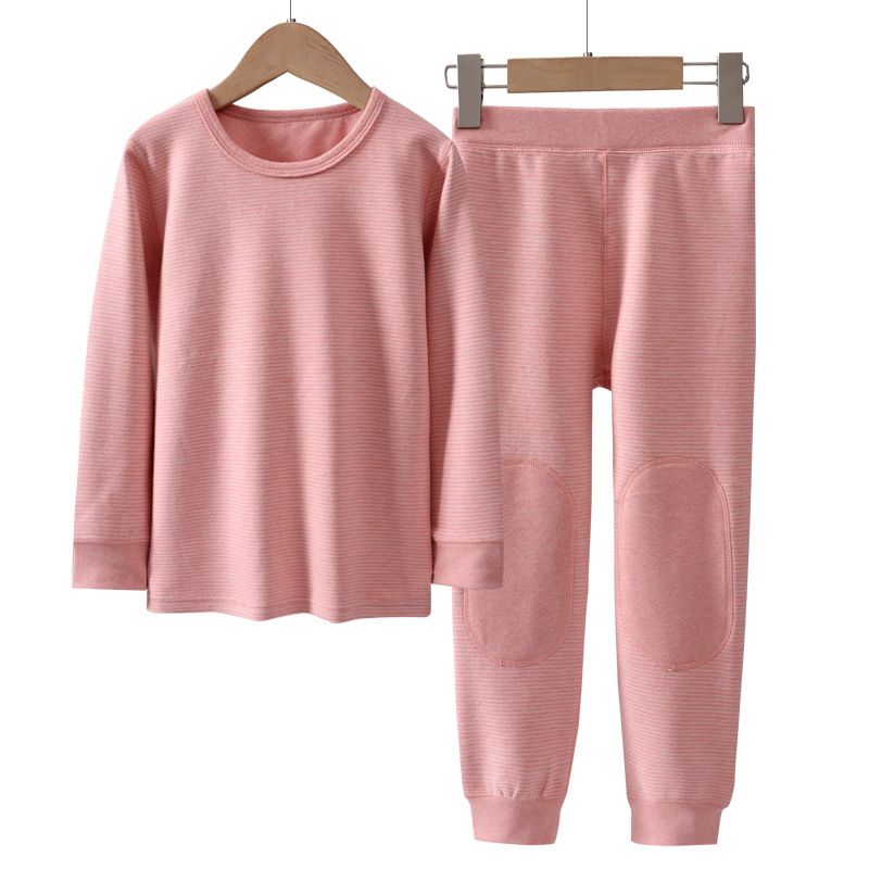 Conjunto de ropa interior cálida para niños, conjunto de pantalones largos antibacterianos 5a para hombre y mujer, ropa de abrigo, otoño e invierno_voghion.com