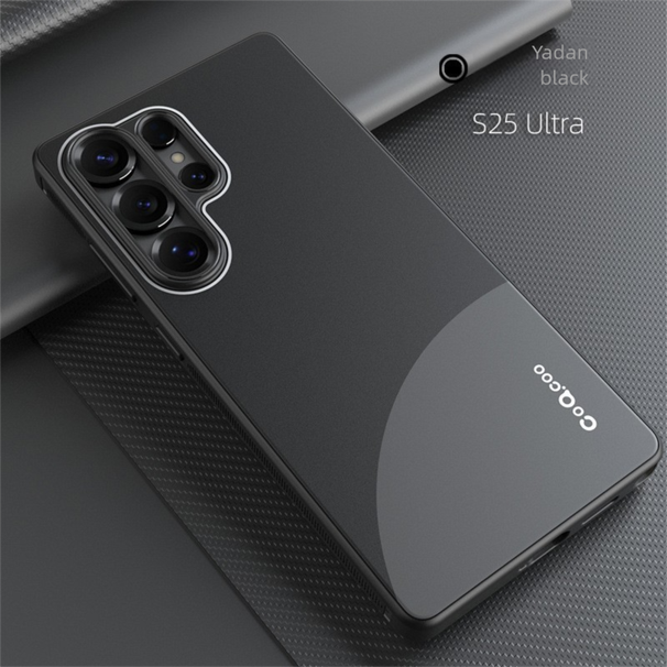 Compatible With Samsung S25 Ultra Phone Skin Feel Color-Block Simple Anti-Drop Matte Full Coverage Magnetic Case For Men_voghion.com