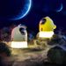 Handheld Portable Projection LED Night Light Lamp With Clock Time Countdown Clock Night Lamp For Bedroom Bedside Children's Gift_voghion.com