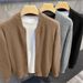 Men's Slim Fit Baseball Jacket Sweater - Lightweight Knit Cardigan With Dual Zipper, Solid Color Casual Pullover For Fall & Winter_voghion.com