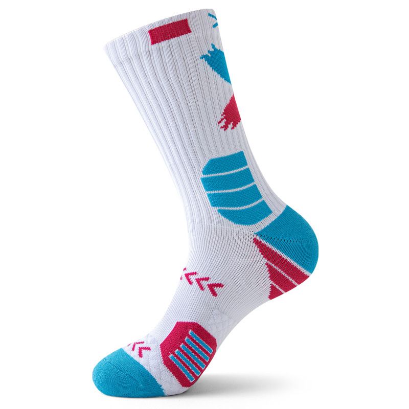 Basketballsocken für Herren, mittelhoch und hoch, Herbst und Winter, Handtuchboden, verdickte rutschfeste Socken, stoßdämpfende Socken, High-Top-Sportsocken_voghion.com