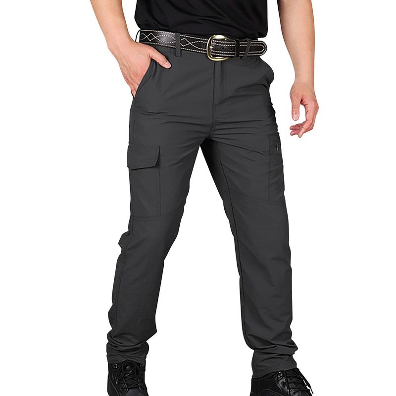 Casual Cargo For Men Plus Size Quick Drying Outdoor Waterproof Men's Work Pants Streetwear Male Sports Sweatpants_voghion.com