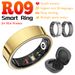 R09 Smart Ring BT 5.2 Fitness Ring Multi Sport Modes Monitoring Body Temperature Health Sleep Monitor 5ATM Waterproof With Case_voghion.com