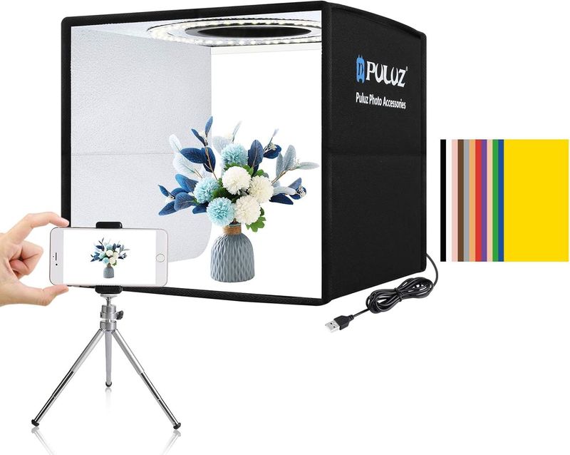 PULUZ Mini Light Box Photography, 25Cm Portable Folding Mini Photo Studio Box Te_voghion.com