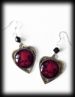 Earrings Gothic Heart Shaped Blood Moon Earrings_voghion.com