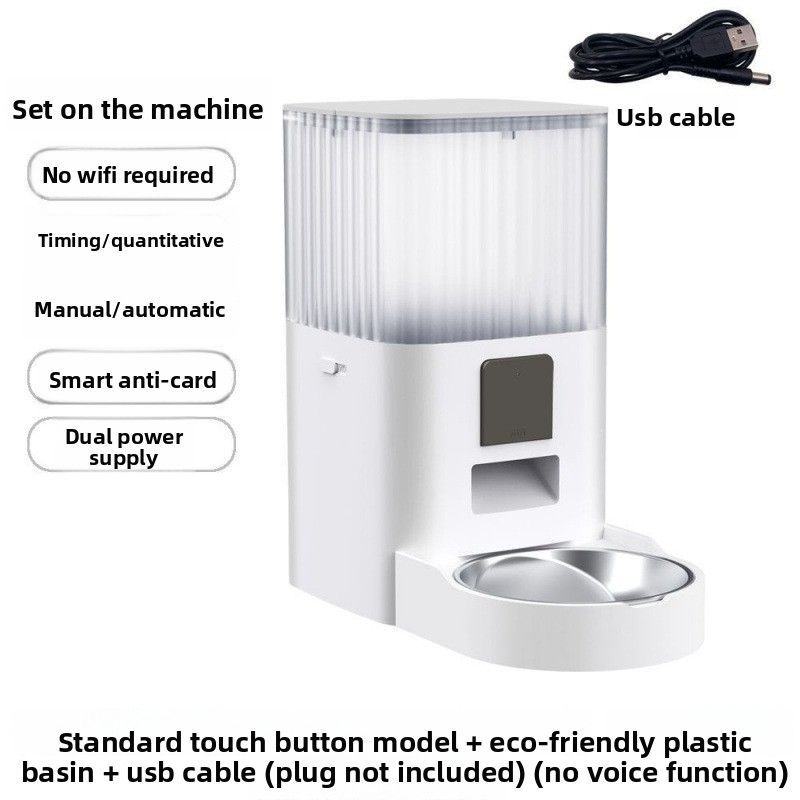 Smart WiFi Cat Automatic Feeder With Timed Quantitative And Remote Function_voghion.com