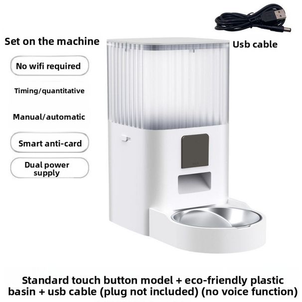 Smart WiFi Cat Automatic Feeder With Timed Quantitative And Remote Function_voghion.com