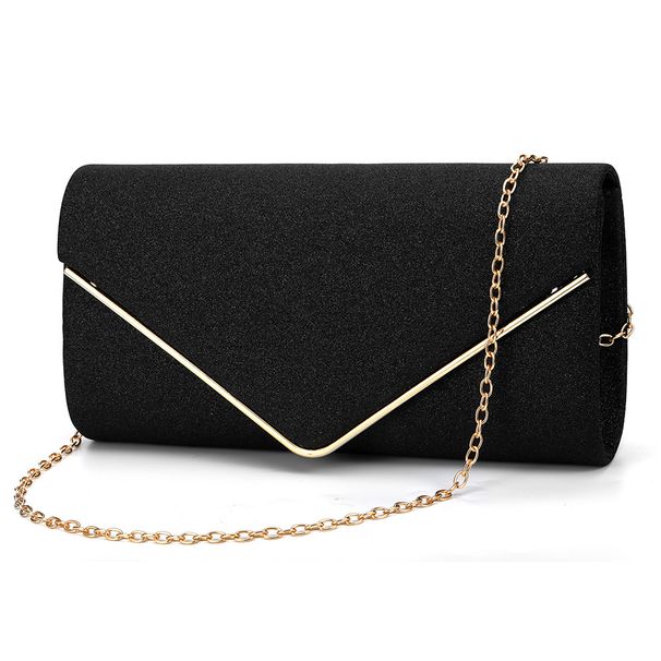 Metal Hot Style Flash Material Evening Bag Acrylic Envelope Bag Banquet Evening Dress Evening Gift Bag Handbag Chain_voghion.com