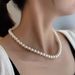 Ketting Herenketting Hip Hop Cubaanse Ketting Hot Selling Sleutelbeenketting Voor Vrouwen, High-End Ins Simple Ni Same Style, Verse Parel Choker_voghion.com