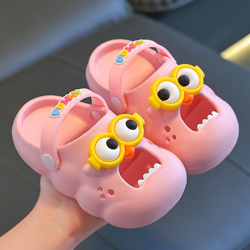 Pantoufles pour enfants, garçons, vêtements d'intérieur et d'extérieur, semelles épaisses pour la maison, enveloppe antidérapante de dessin animé, cool, nouvelle collection été 2024_voghion.com