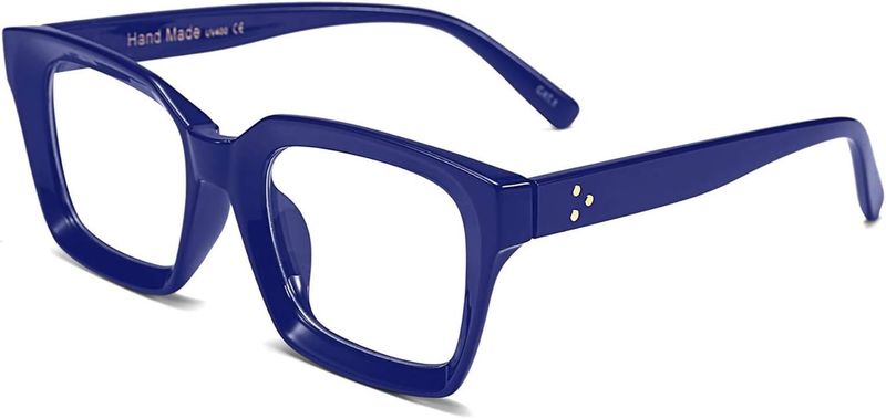 Classic Rectangular Clear Lenses Thick Glasses Frame For Men And Women No Logo Version_voghion.com