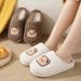 Hustøffel Menn Kvinner Bjørn flip-flops Vinter Varm Tegneserie Kawaii Plysj Innendørs Hjemmesko Flate Morsomme Fuzzy Kvinnelige Slides S050_voghion.com
