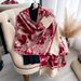 2024 New Fashionable Printed Color Contrasting Autumn and Double sided Cashmere  Scarf, Winter Luxury Warm_voghion.com