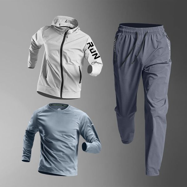 Jooks Meeste Hommikujooks Fitness Välispordid Kiirelt kuivav sügis- ja talvemantlite treeningkostüümid_voghion.com