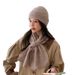 2024 Neues Herbst-Winter-Set für den Außenbereich, warm und kältebeständig, Strickmütze, Kreuzschal_voghion.com