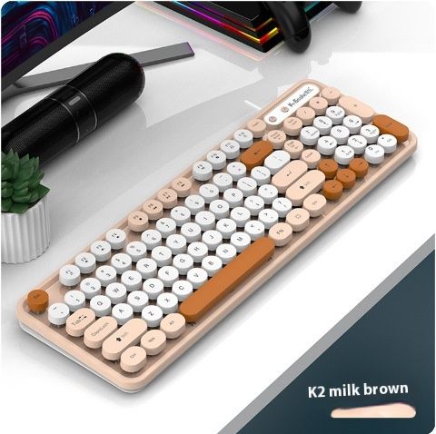 Viper K2 wired USB keyboard and mouse punk multi-color desktop computer laptop office set_voghion.com