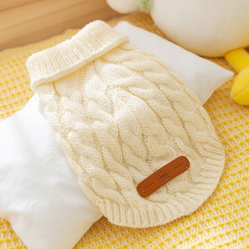 Kediler İçin 24 Yıllık Yeni Kazak, Sonbahar/Kış İki Bacaklı Çizgili Ön Açıklık, Kalın Ve Sıcak Evcil Köpek Giysileri_voghion.com