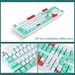 Farfi 123Pcs/Set Keyboard Keycap Dirt Mechanical Thickened Coral Sea Theme Rust Resistant PBT Key Caps for Office_voghion.com