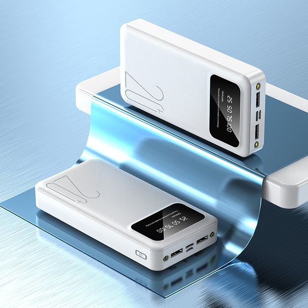 Carregador portátil DAOY 20000mAh com duas saídas USB, bateria externa de alta capacidade para iPhone e Android, carregamento rápido_voghion.com