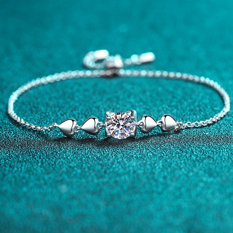Modna zapestnica Mosang Diamond S iz čistega srebra, ženska prevleka, PT950 zlato, ravna_voghion.com