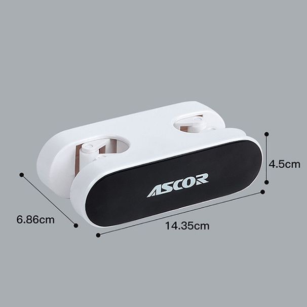 Wandmontierter Mopphalter, Aufbewahrungsmöglichkeit für Haushaltsutensilien, bohrfreier Moppständer für Küche und Bad, Badaccessoires_voghion.com