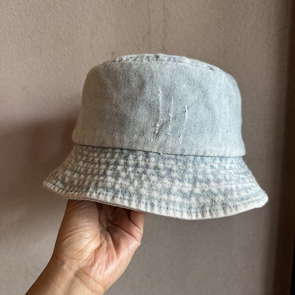 Women's Hats Old Denim Fisherman Hat Spring And Summer Thin Sun Protection Basin Hat All Match Washed Hat Female Casual Hat_voghion.com