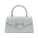 Borsa a mano con fiocco di diamanti, borsa da pranzo con glitter glitterati, borsa a tracolla con barra a catena_voghion.com