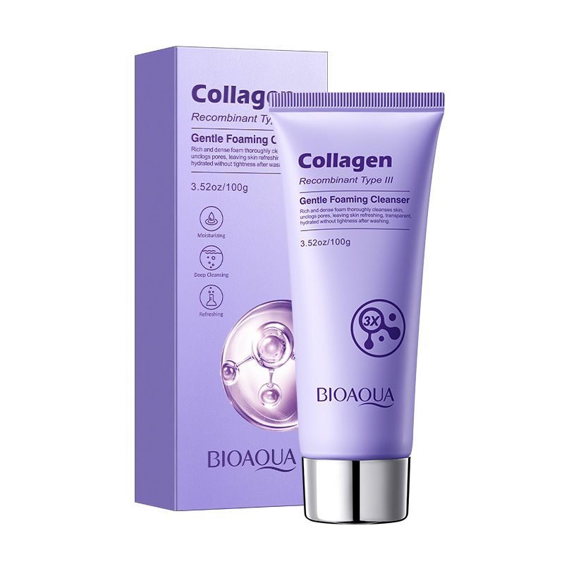 Restructured Type III Collagen 100g Gentle Foaming Cleanser Skincare Product_voghion.com