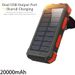 20000 MAh Große Kapazität Schnelle Solar Bank Angeln Camping Backup Power Tragbare Kompass_voghion.com