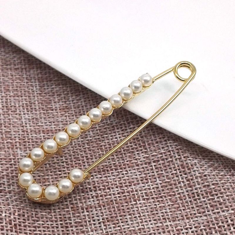 Huailang Korean Edition Jewelry New Pearl Rhinestone Super Shining Pin Design Bracelet_voghion.com