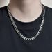 Basic Versatile Hip-Hop Cuban Titanium Steel Necklace Niche Style Punk Cool Trend Non-Fading Sweater Chain_voghion.com
