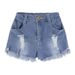 Abbigliamento per bambini Abiti estivi per ragazze Top monospalla alla moda, pantaloncini di jeans, abiti in due pezzi per bambini di piccole e medie dimensioni_voghion.com