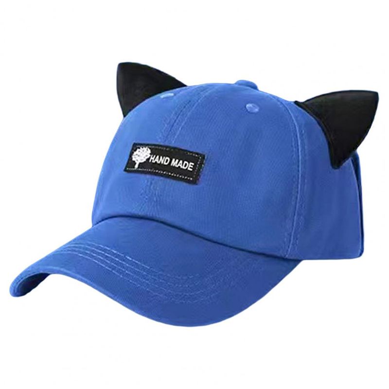 Women Aviator with Sunglasses Unisex Washable Clear View Glasses Sunscreen Cat Ears Decor Foldable Brim Cosplay Sun Hat_voghion.com