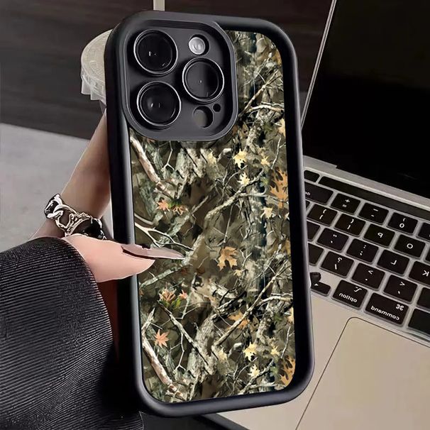 Forest Camouflage Simple Phone Case For Xiaomi Redmi Note 14 13 12 Pro Plus 4G 5G 14C 13C 12C 11 11S 10 10S 12S Shockproof Cover_voghion.com