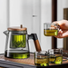 Elegan Cup Fully Auomaic Press-Type One-Key Tea-Waer Separaion Filer Household Tea Brewing High Borosilicae_voghion.com