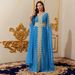 Damenbekleidung Spleißen Super Langarm Abaya Kleid Damen Einfarbig Spitzenkleid_voghion.com