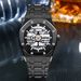 Non Mechanical Fashion Business Steel Band Sports Waterproof Quartz Men's Watch_voghion.com