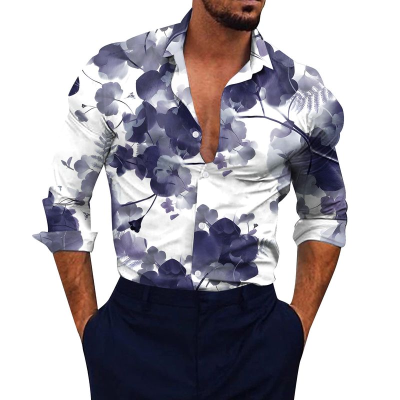 2022 Autumn/Winter/Summer New Men's Ink 3D Printed Shirts_voghion.com