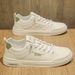 2025 Nuove scarpe comode in morbida pelle, scarpe basse da esterno, scarpe da skate comode con punta rotonda abbinata da uomo, scarpe bianche_voghion.com