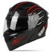 DOT & 3C Certified Modular Motorcycle Helmet – Dual Visor Flip-Up Full Face Helmet For Men & Women, ABS Shell, Multiple Colors & Sizes (M-2XL)_voghion.com
